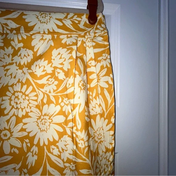 RipSkirt Hawaii Saffron sun Floral Print Full Wrap Length 3 Pencil Skirt - Picture 5 of 8